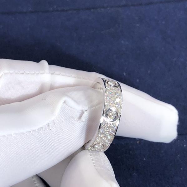 Car Tier LOVE Ring Small Model Factory Custom Fine Jewelry 18k Pure Gold Natural Diamonds Ring