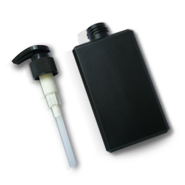 Square Shiny Red HDPE Cosmetic Bottles Colorful PP Plastic Lotion Pump