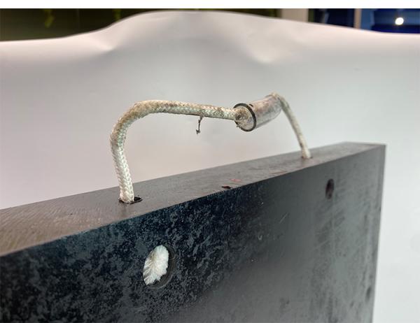 Des plaquettes de décharge en plastique recyclé 500x500x50 mm pour les camions de pompage de béton