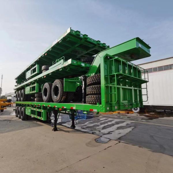 28 Tons Two Speed Low Loader Trailer With Landing Gear 12500*3000*1750mm