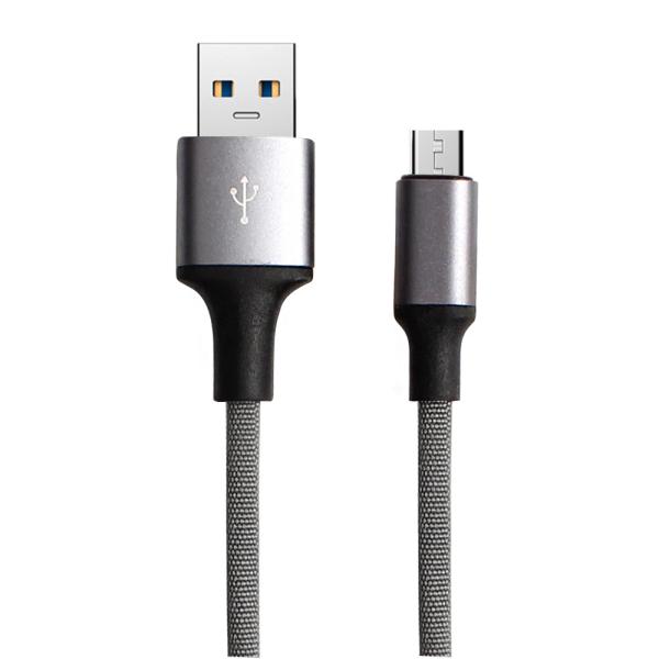 1M 2M 3M Nylon Braided Micro Usb Cable Mobile Phone Cables For Android / Apple Phone