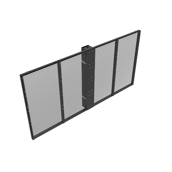 Écran d'affichage LED transparent 1000X1000mm 1X1m Panneau mural accrocheur numérique pour verre de magasin