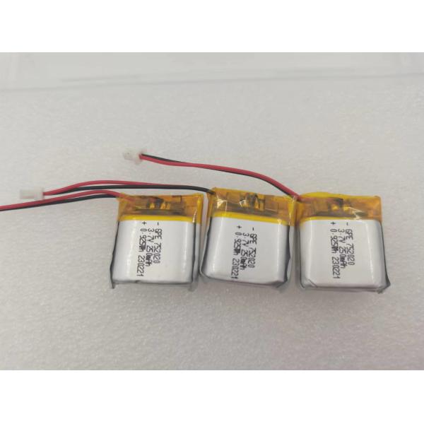 Beauty device Li Polymer Battery , 3.7V 752020 250mAh Lipo Polymer Battery
