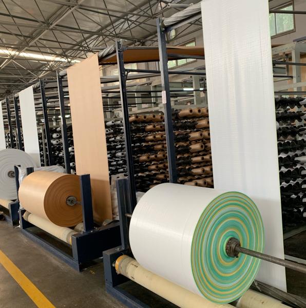 EGP FIBC PP Woven Fabric Roll For Making Tubular Bulk Super Bag Sacks