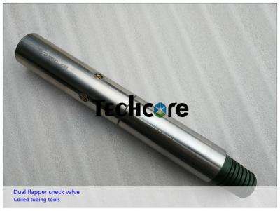Oil Well Coiled Tubing Tools Dual Flapper Check Valve NACE MR0175 Standard