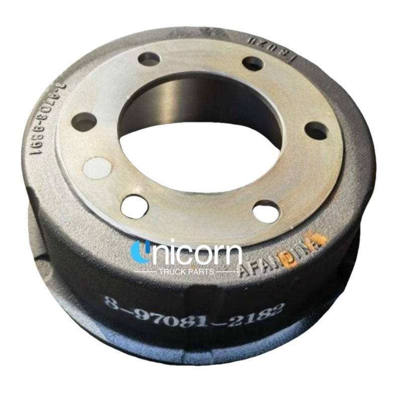 High-quality Front Brake Drum 8970812182 for Isuzu 4HF1