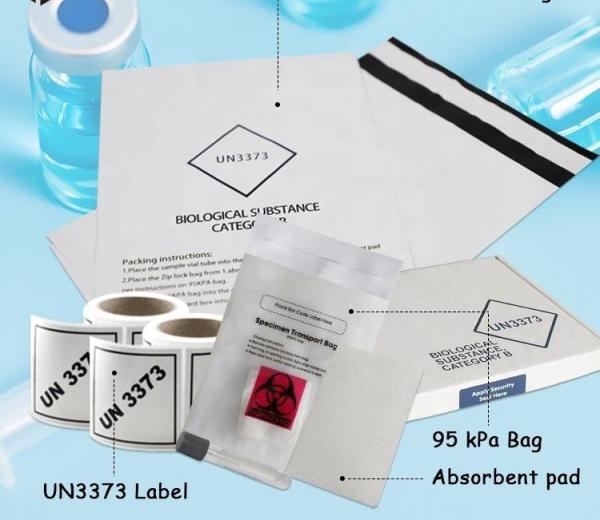 Biohazaard Customized Collection bag, Blood Transportation Bag/Sterile Medical Specimen Bags/95 Kpa Specimen Bag