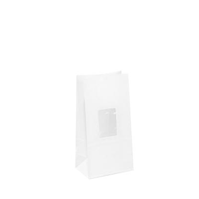 Resealable Tin Tie White Kraft Stand Up Pouch Recyclable For Popcorn