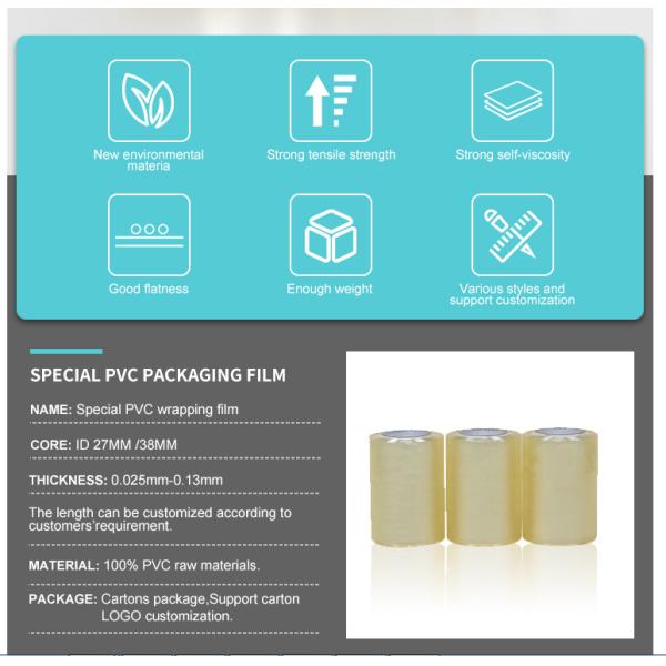 Industrial PVC Wrapping Film Soft Transparent Wetproof Mini Plastic Wrap