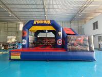 Casa de salto ao ar livre Combo de salto inflável com Slide Hero Spiderman tema de desenho animado