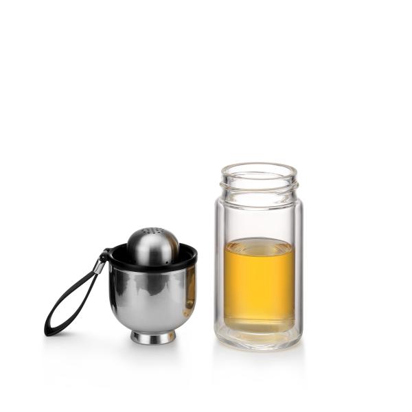 Eco Friendly Glass Magnetic Tea Infuser Cup Strainer Portable 450g
