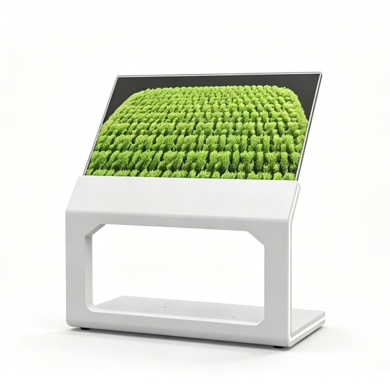 55 Inch Floor Standing Transparent OLED Touch Display With High Brightness For Interactive Exhibitions