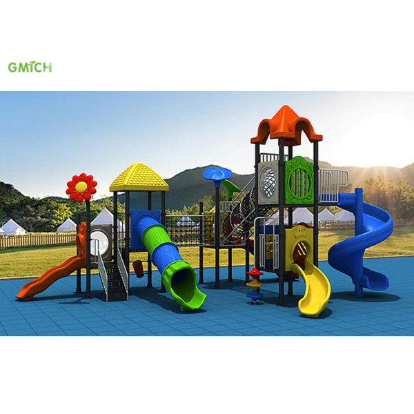 Anti Crack Large Outdoor Slide Kids Plastic Slide Set 940*650*490CM