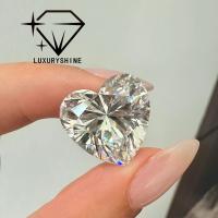 LuxuryShine VS1 Corazón Blanco Excelente corte de laboratorio Diamante cultivado 1CT 2CT 3CT 4CT 5CT Soporte de personalización especial