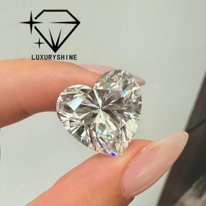 LuxuryShine VS1 White Heart Excellent Cut Lab Grown Diamond 1CT 2CT 3CT 4CT 5CT