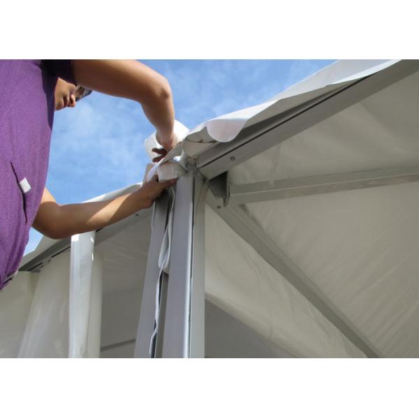 Rain proof Bline Tent Alpain Commerical Party Tent With Roof Rain gutters 100 People Capacity