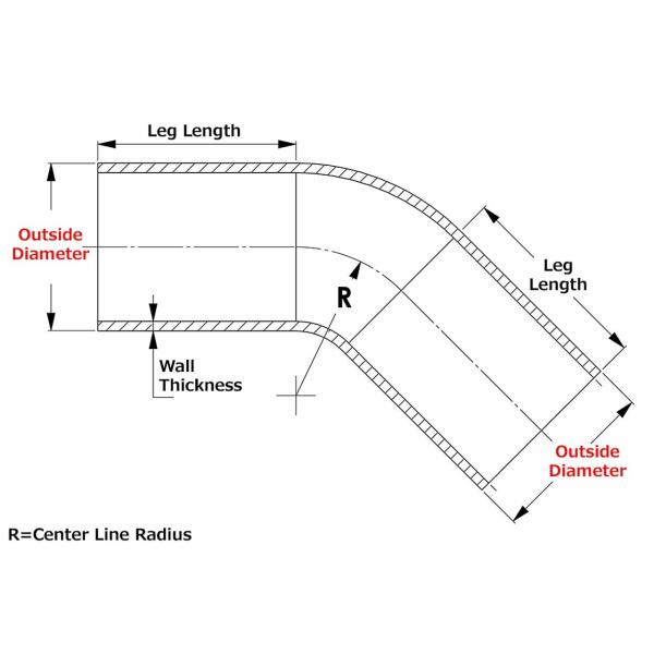 Mill Finished Aluminium Tube Profiles 45 Degree Bend Elbow For Oil Cooler