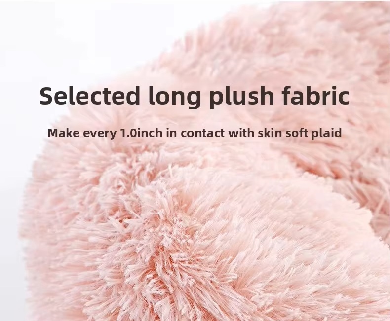 Calming Donut Plush Pet Bed For Cats Dogs Machine Washable Non Slip