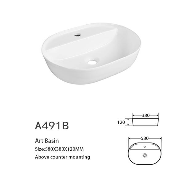 Сжатый ясный встречный верхний таз мытья раковины Bathroom высокотемпературный увольняя