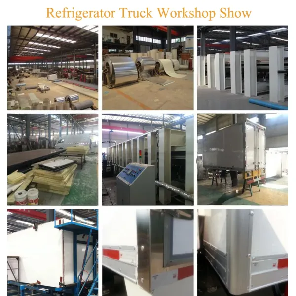 Diesel Fuel Mini Refrigerator Truck For Fruit / Vegetable Transport