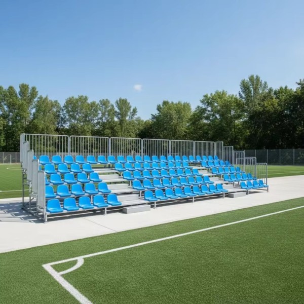 Durable Waterproof Reusable Modular Grandstand with Plastic Seats for Sports Courts & Outdoor Events