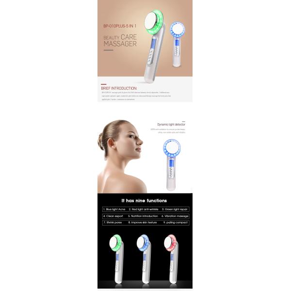 Deep Cleanse Ultrasound Beauty Machine , Ultrasonic Ion Face Beauty Stimulator