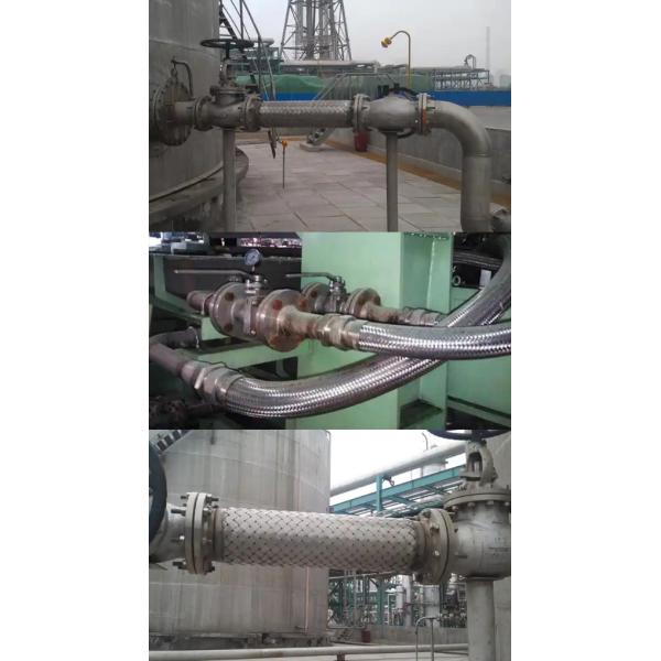 High Temperature Braided Expansion Joint DN80 PN10 Stainless Steel Metal Hose