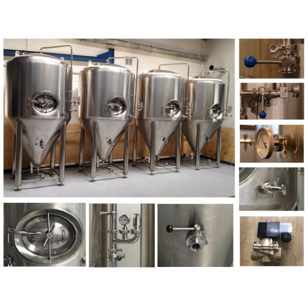 7BBL Conical Beer Fermenter Stainless Steel 304 / 316 Material Eco Friendly