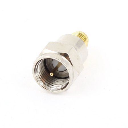 Brass RF Antenna Connector Straight F Male To SMA Female Adapter