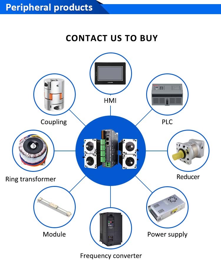 Lichuan 4A DC Open Loop Stepper Motor Drivers Kit EtherCAT 2.5N.m 2 Phase Nema24 DC24V~50V 4.0A