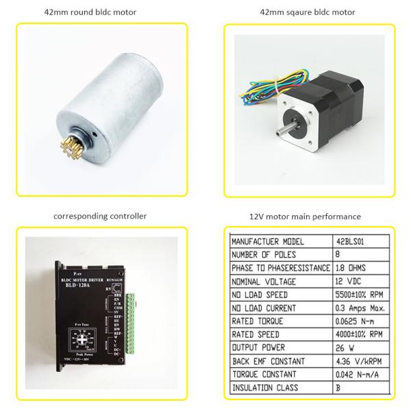 магнит 12V 24V 26W мотора Bldc квадрата 4000rpm постоянный с углом 120 градусов