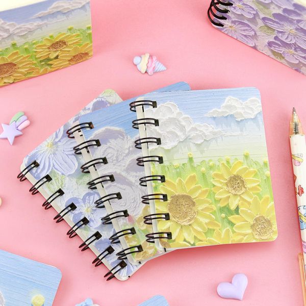 Pocket Notebook Small Notebook Spiral Mini Journal Notepad A7 Diary Writing Subject Memo Book Planner Lined Paper for Travelers