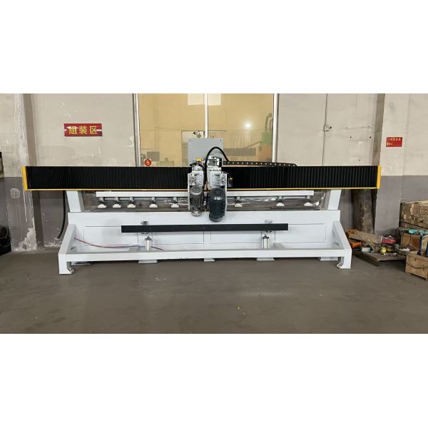 ZEUS 45 Degree Chamfering Machine One Cutting One Edging PLC Control Gearbox Stone Grinding Engine Motor Pump Bearing 7.5kw