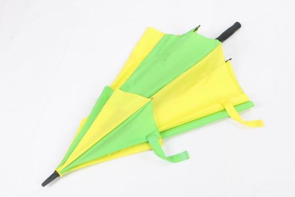 Lightweight Vented Golf Umbrella , Green & Yellow Heavy Duty Golf Umbrella