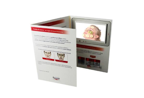 7 Inch Personalized Lcd Screen Greeting Card With Button Control / Video Loop Play