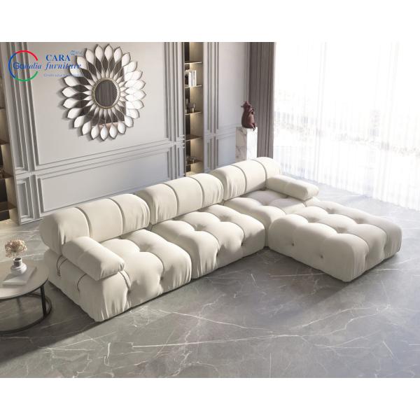 High-End Resistant Dirt Black Comfort Living Room Furniture Modular Luxury L Shape Sectional Sofa