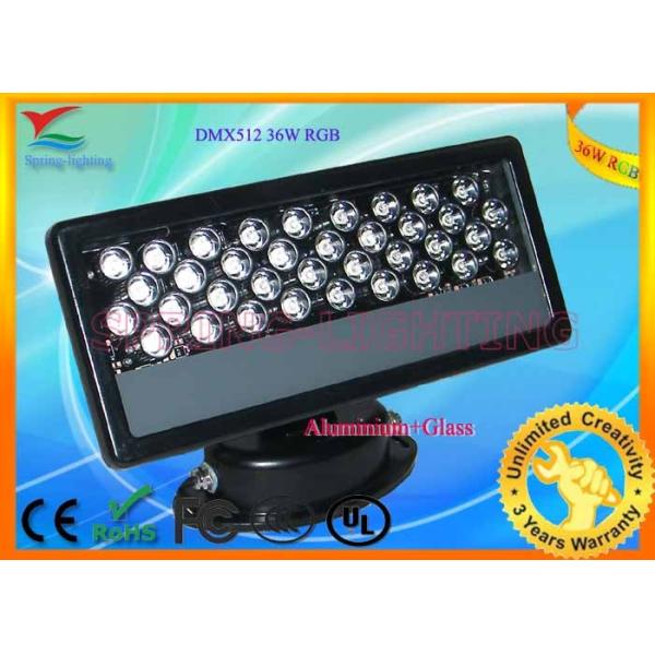 Professional Aluminum alloy 36W / DMX512 / 0.35A / IP65 RGB LED Flood Light