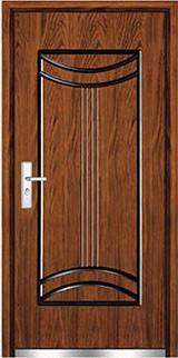steel wood security armored door