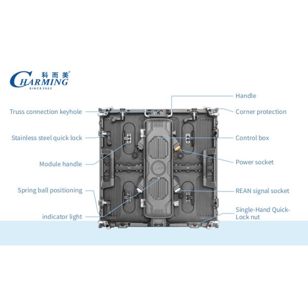 P2.6 P2.9 Ultra-light Outdoor LED Rental Cabinet 500x500mm 500x1000mm
