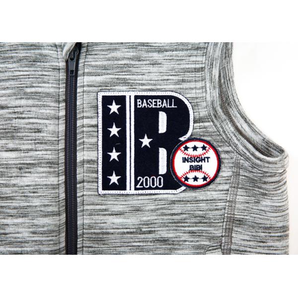 100% Cotton Boys Baseball Jacket , Zippered Boys Sleeveless Hoodie With Two Pocket