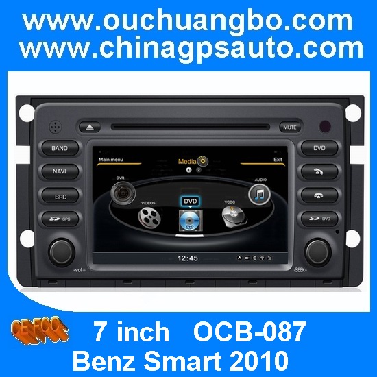 Ouchuangbo A8 Chipset 3G WiFi Car DVD Audio Video Player GPS Radio Bluetooth S100 1G CPU for Mercedes Benz Smart 2010