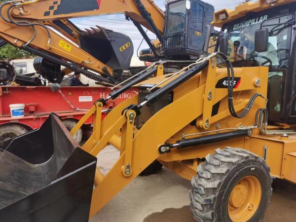 Backhoe Loader Mini Wheel Loader Used Caterpillar 420F 4X4 for Versatile Applications