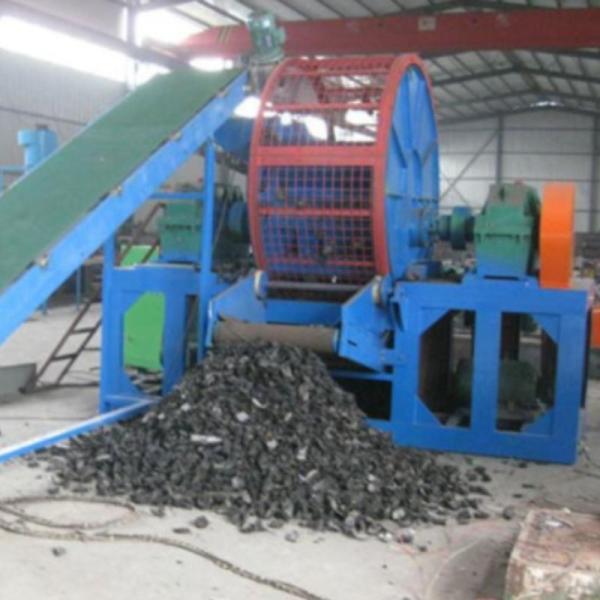 730.00cm * 250.00cm * 350.00cm Highly Rubber Tire Shredding Line for Global Market