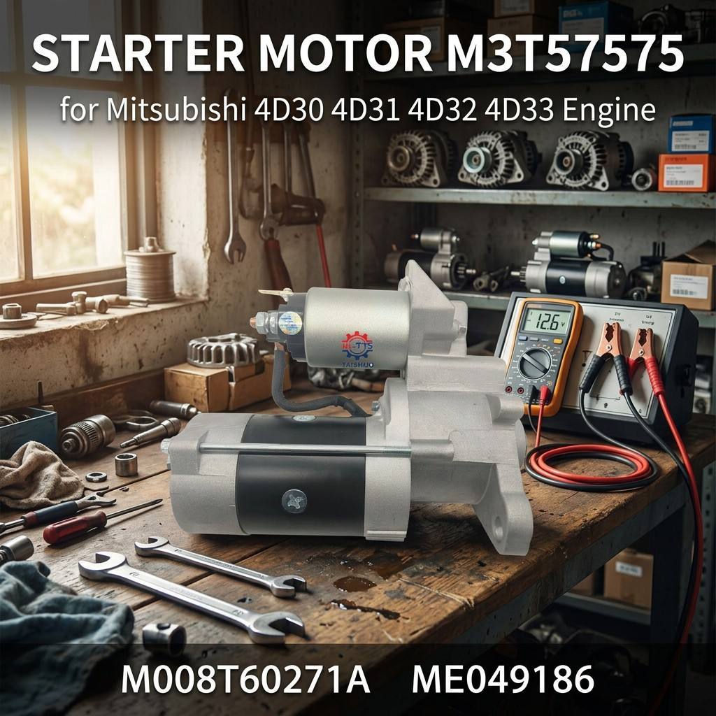 Starter Motors 24v 9T 3.7kw 4D30  M002T67881 M2T66871 4D31 ME017085 M002T67873 Diesel Engine Construction Engine Parts