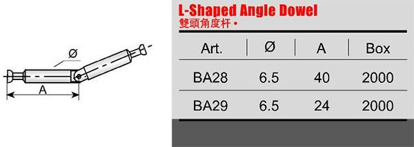 Furniture Wood Joint Connector Mini Fix Double Ended Folding Angle Metal Dowel Bolt