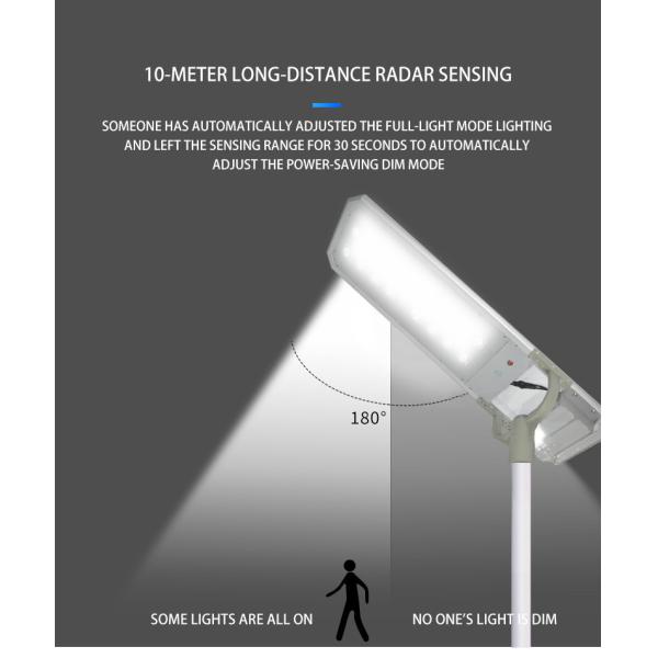 1423x396x95mm Integrated Led Solar Street Light 320w 8 Angles 16 Heads
