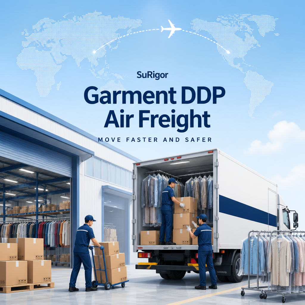 Fast 3-6 Days Door-to-Door DDP Air Freight with Duties & Taxes Included for Amazon FBA & Warehouse Ready Apparel Shipping