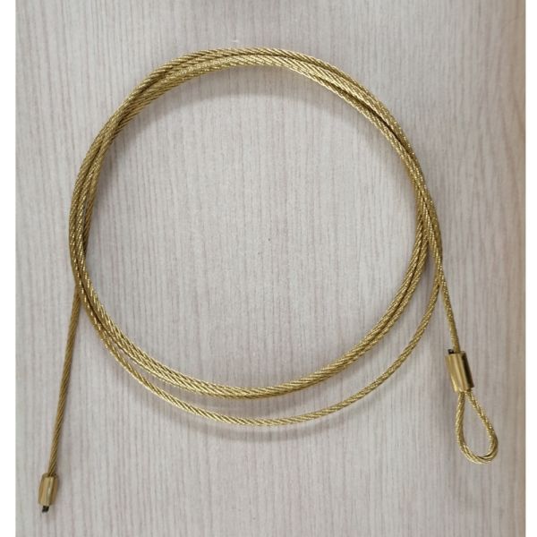 7x7 Construction Copper Coated Garage Door Cable Assembly with 1770MPa Tensile Strength Galvanized Steel Wire Rope