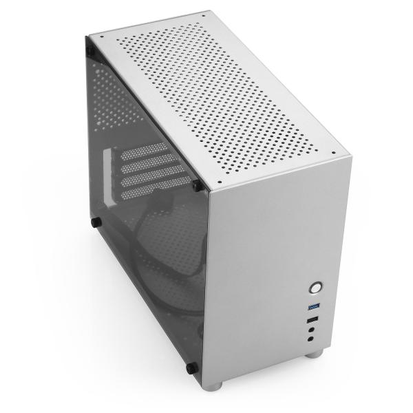 3mm Tempered Glass Aluminium PC Case With 9mm Fan