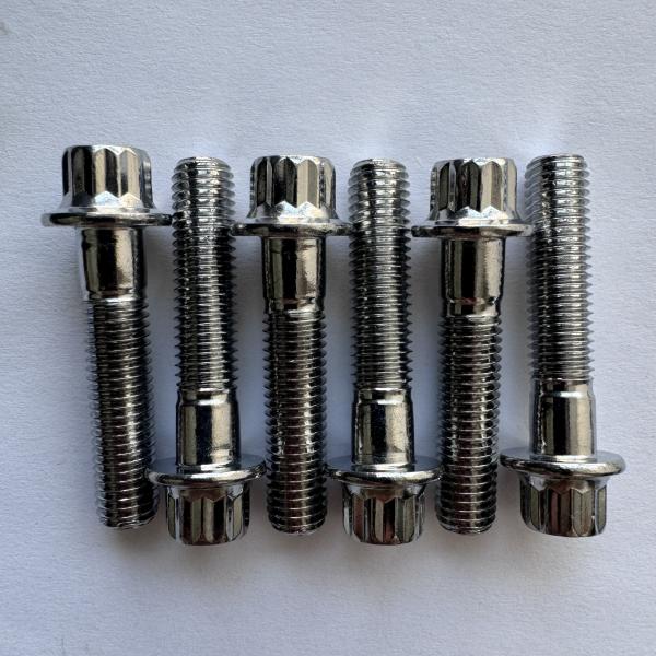 Universal Year Titânio Gr5 12 PT RS/ RX Kit de borda dividida M7 x 32 parafuso e porca parafuso de prata parafuso para o desempenho